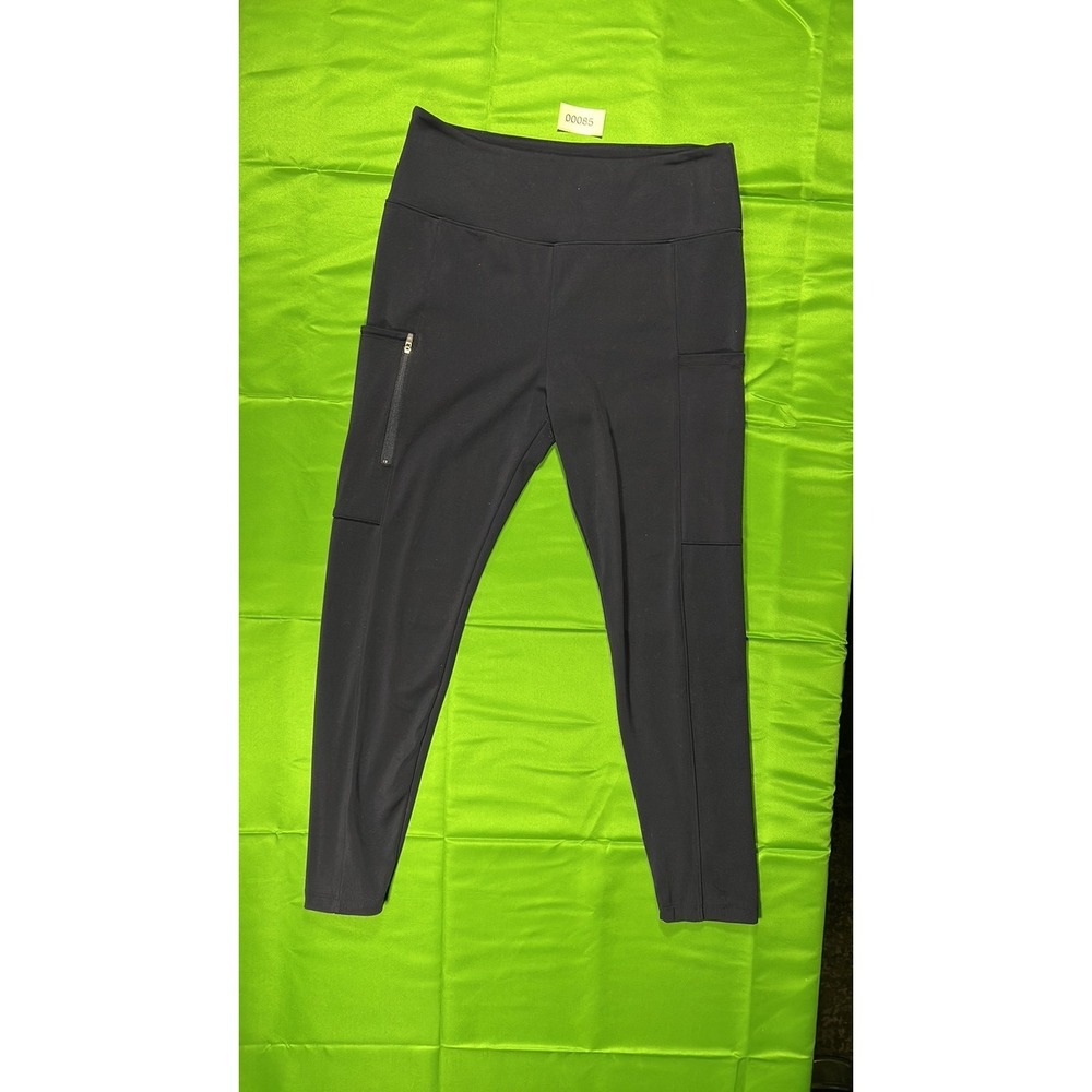 Lou & Grey Form Cargo Pocket Leggings Black High Rise Large